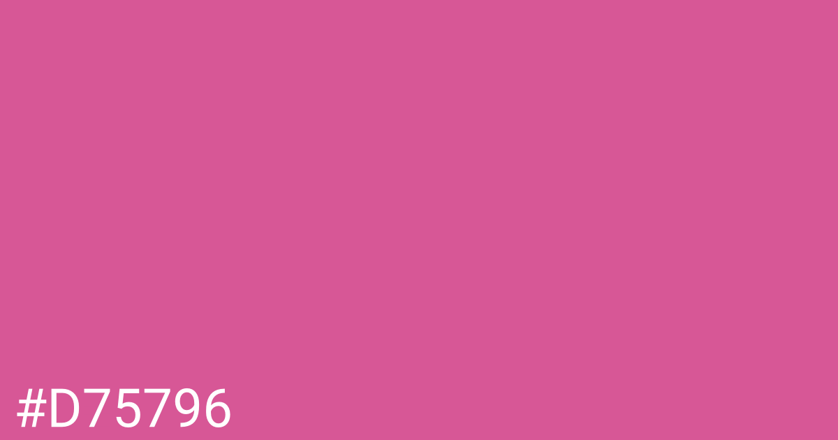 Hex color #d75796 graphic