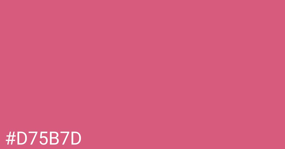 Hex color #d75b7d graphic