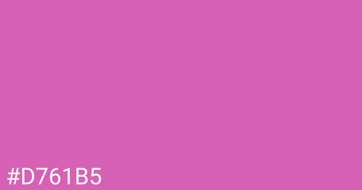 Hex color #d761b5 graphic