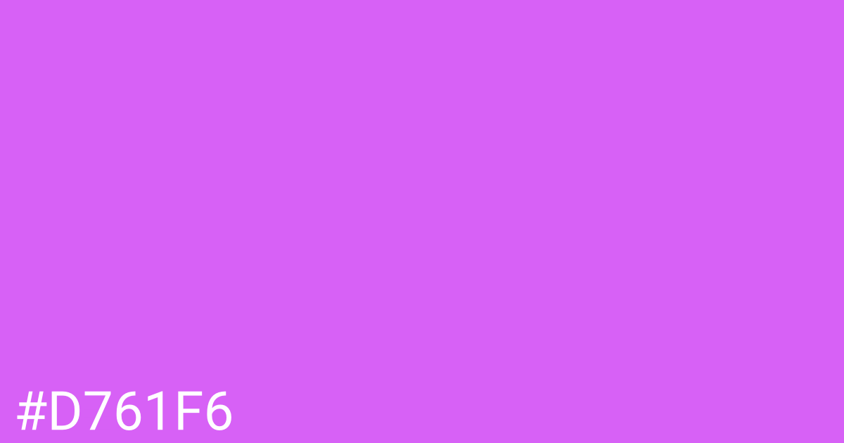 Hex color #d761f6 graphic