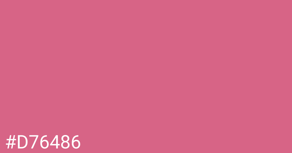 Hex color #d76486 graphic