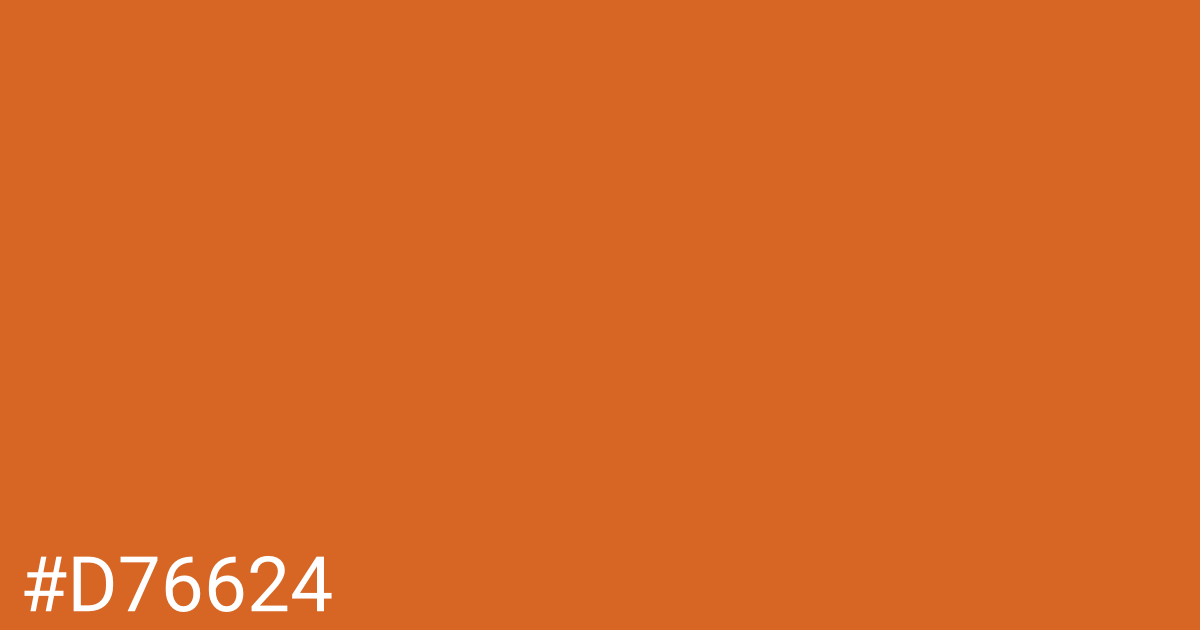 Hex color #d76624 graphic