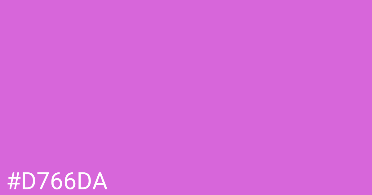 Hex color #d766da graphic
