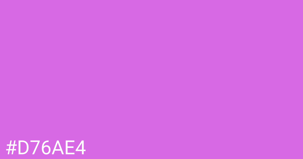 Hex color #d76ae4 graphic