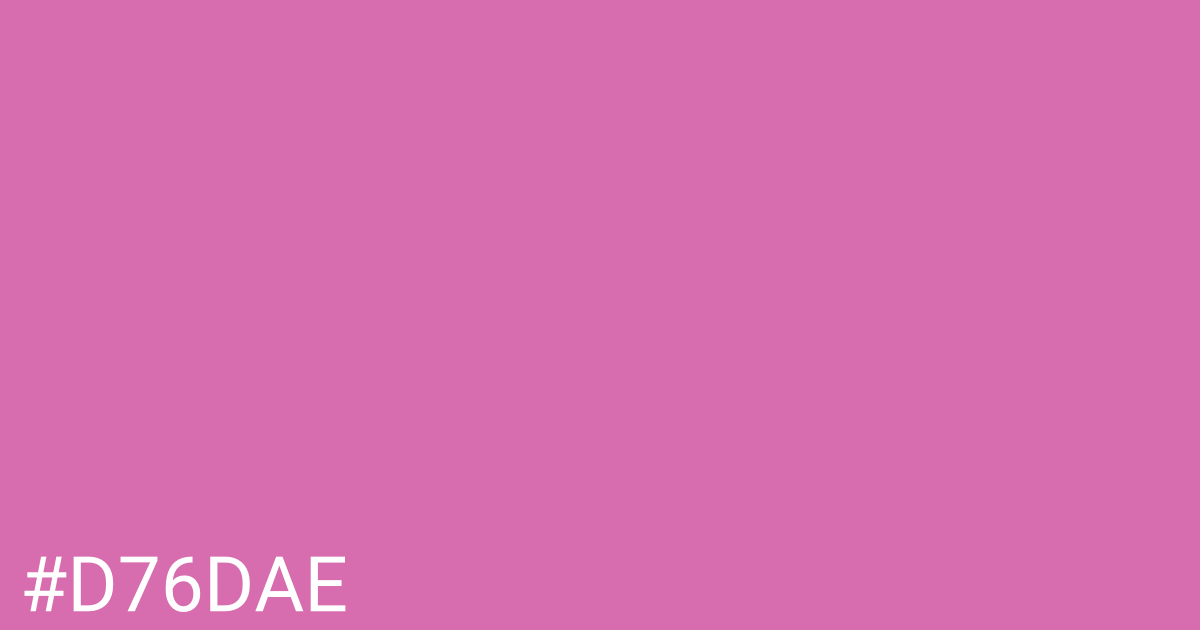 Hex color #d76dae graphic