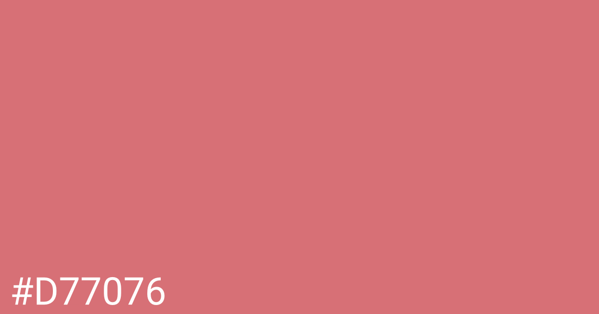 Hex color #d77076 graphic