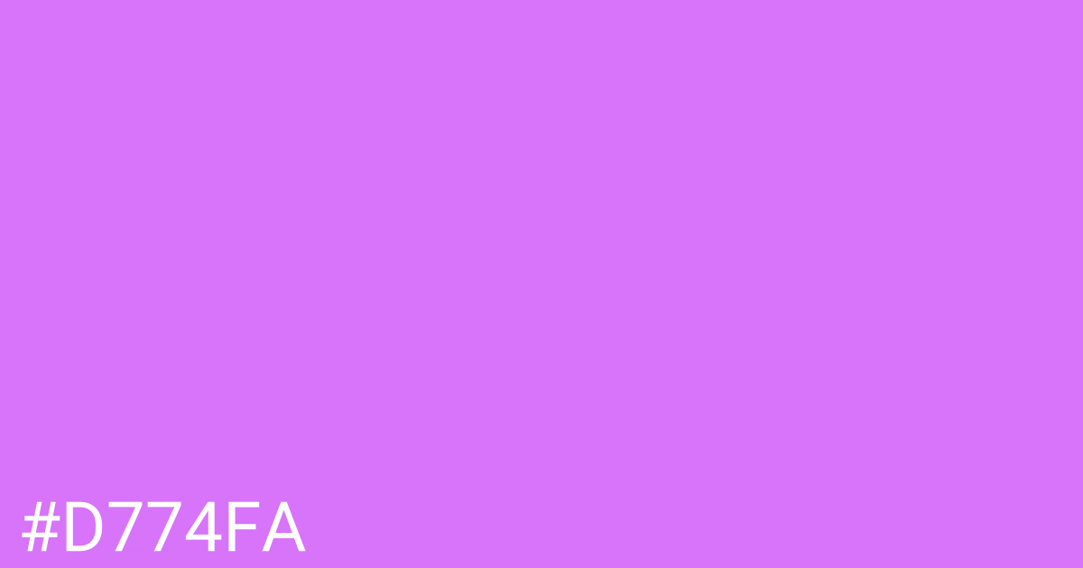 Hex color #d774fa graphic