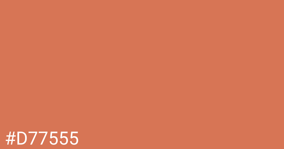 Hex color #d77555 graphic