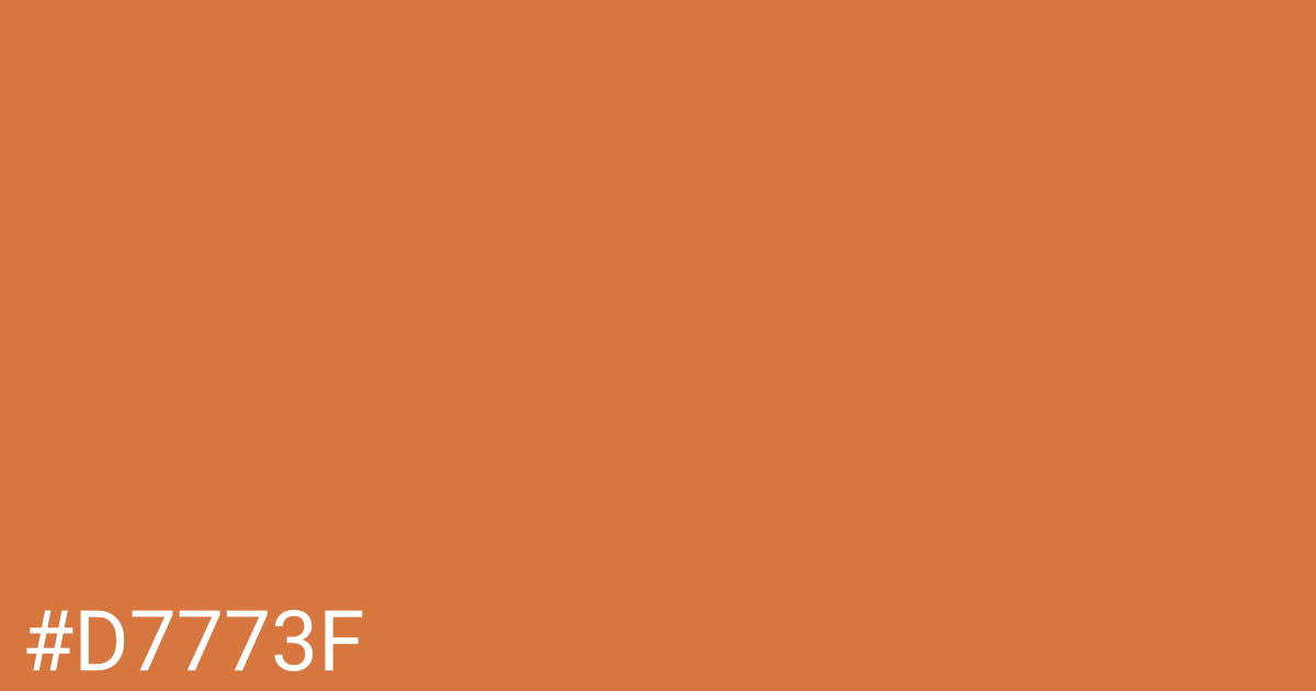 Hex color #d7773f graphic