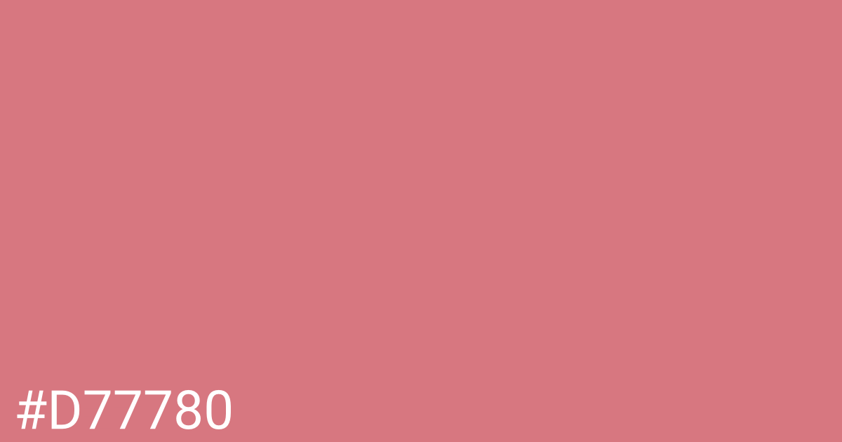 Hex color #d77780 graphic
