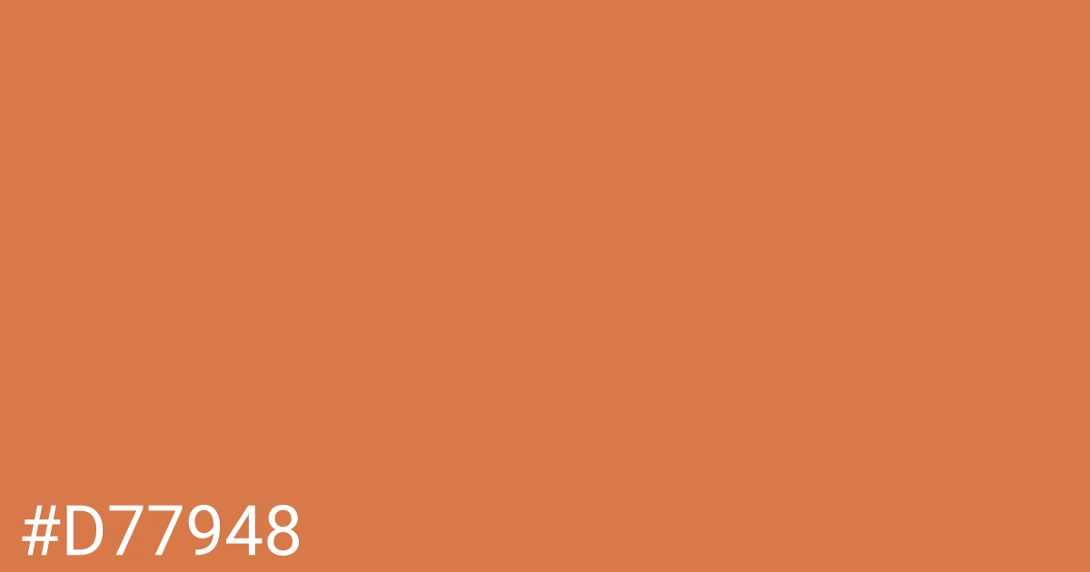 Hex color #d77948 graphic