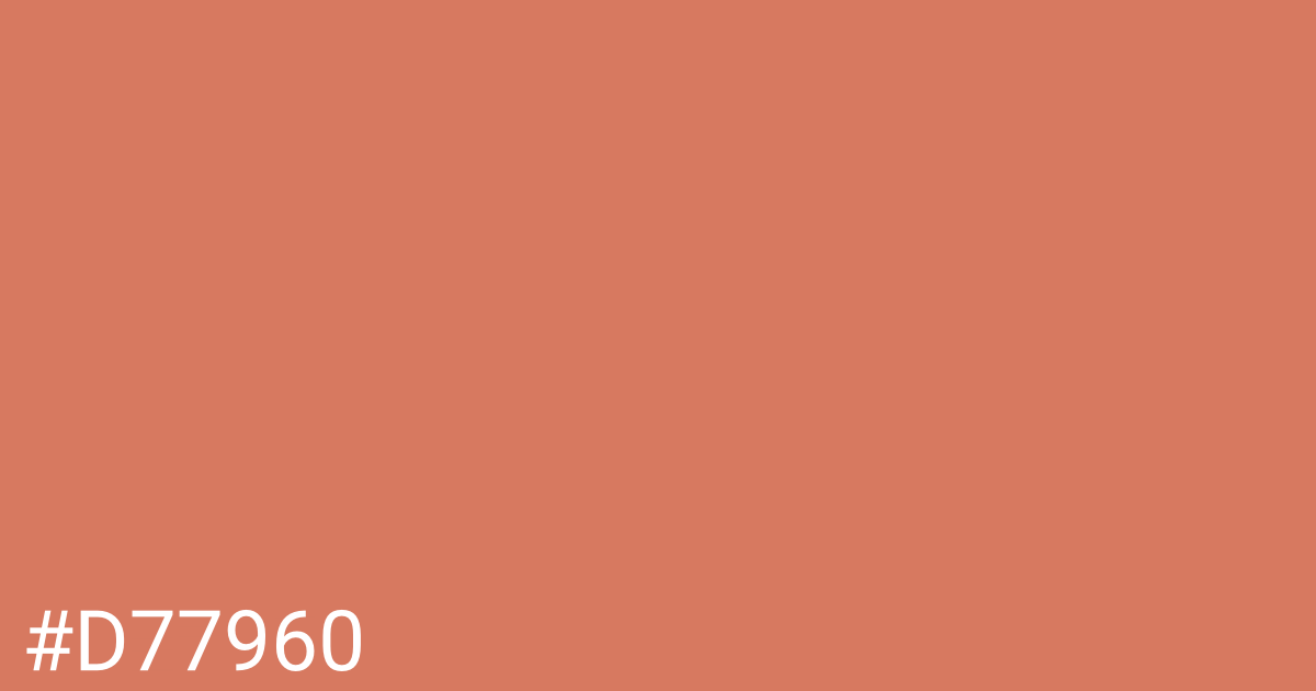 Hex color #d77960 graphic