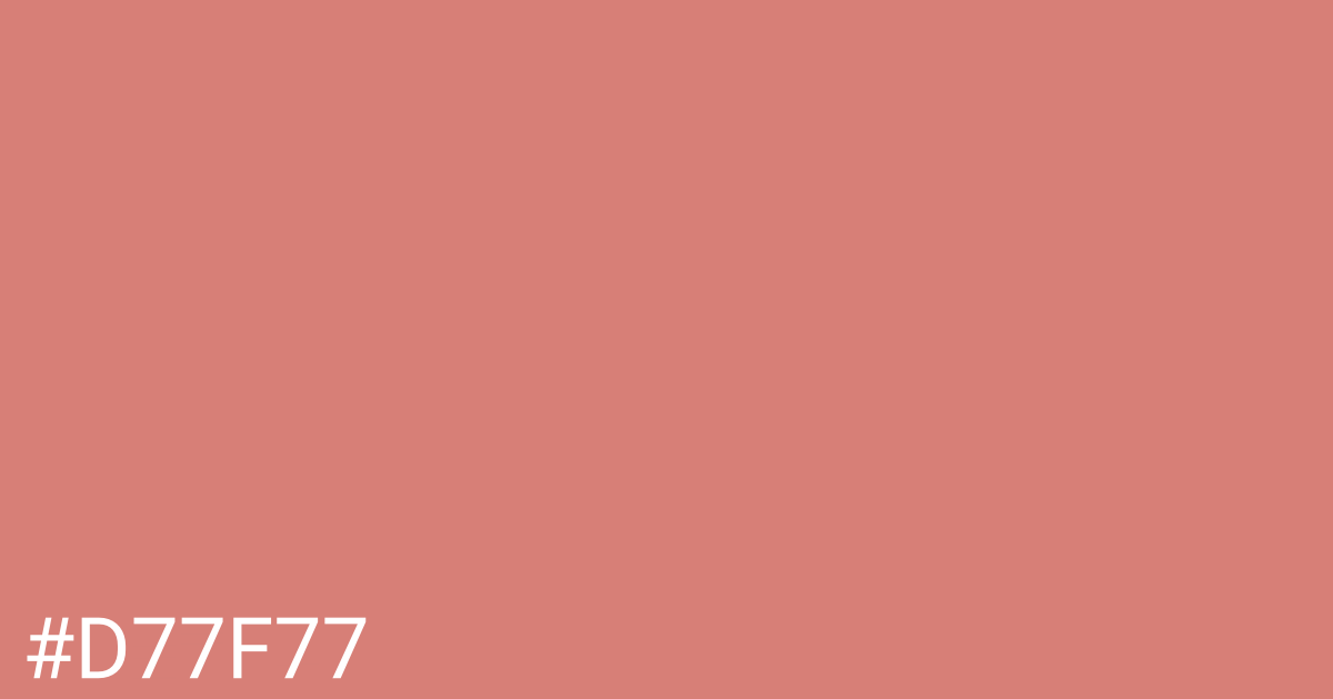 Hex color #d77f77 graphic