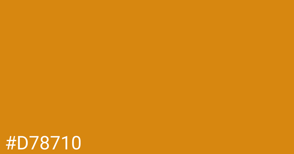 Hex color #d78710 graphic