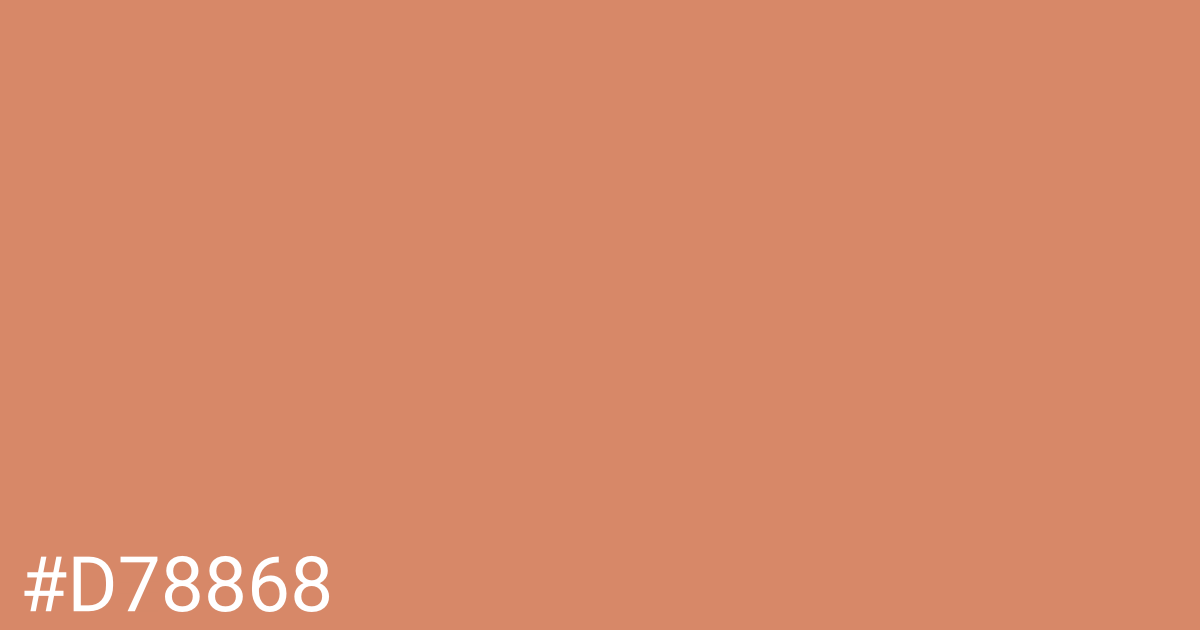 Hex color #d78868 graphic