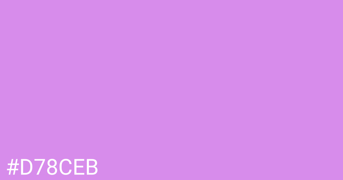 Hex color #d78ceb graphic