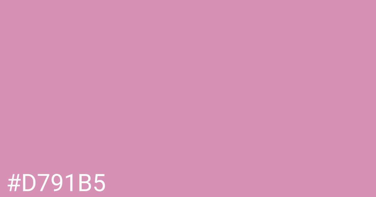 Hex color #d791b5 graphic