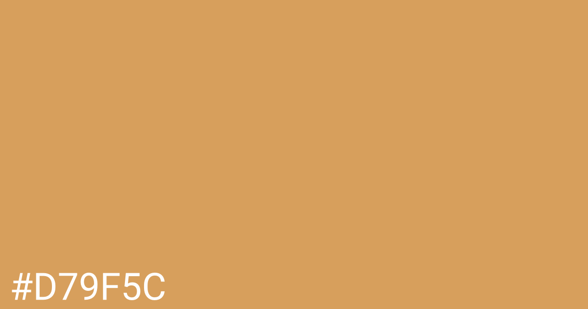 Hex color #d79f5c graphic