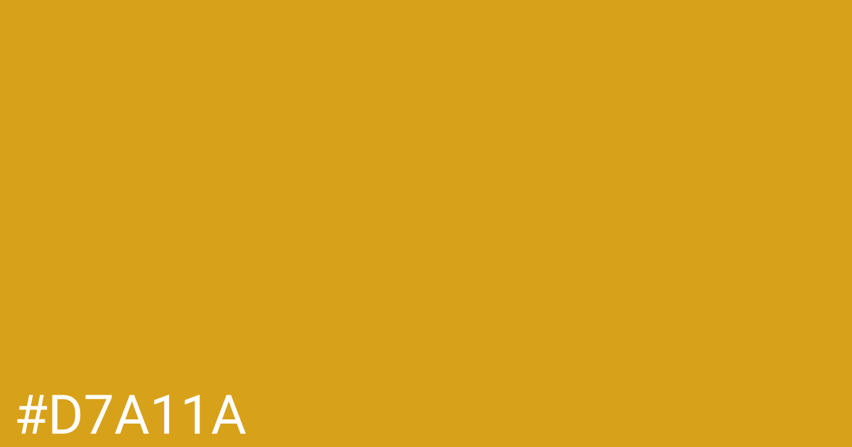 Hex color #d7a11a graphic