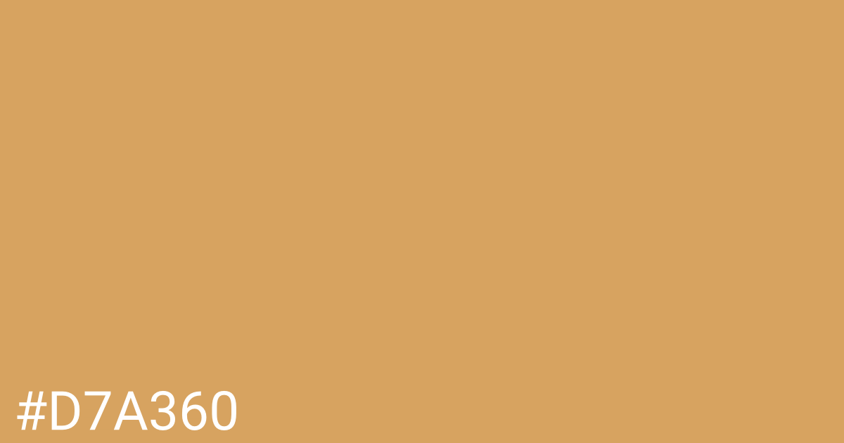 Hex color #d7a360 graphic