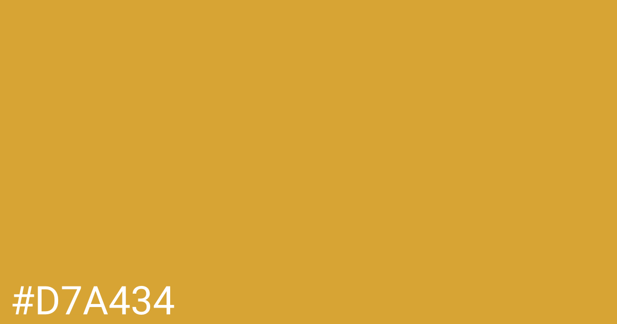 Hex color #d7a434 graphic