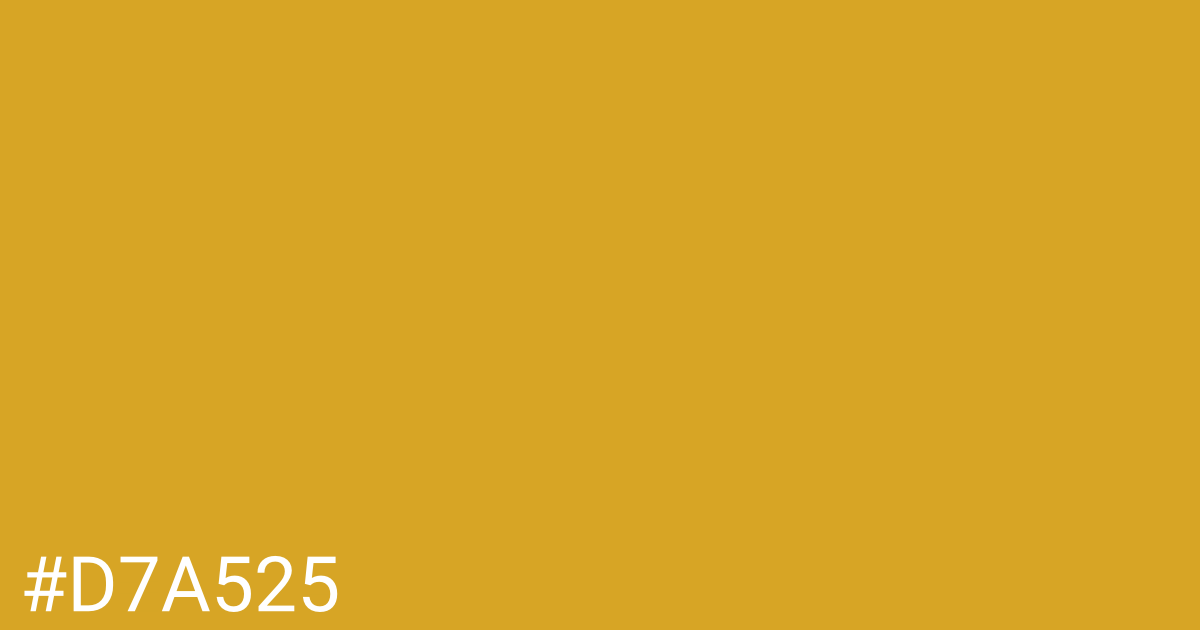 Hex color #d7a525 graphic