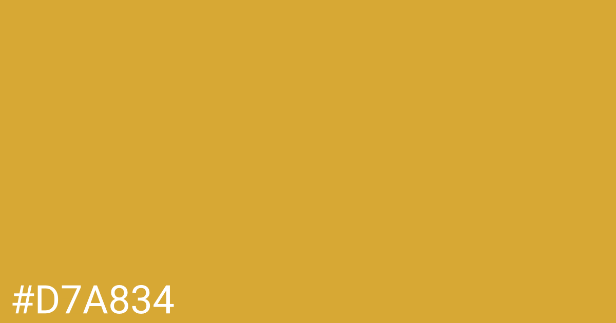 Hex color #d7a834 graphic