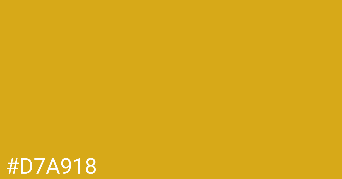 Hex color #d7a918 graphic