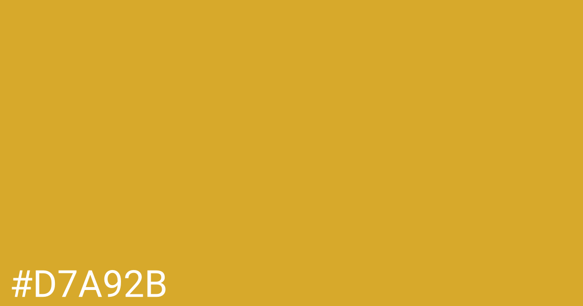Hex color #d7a92b graphic