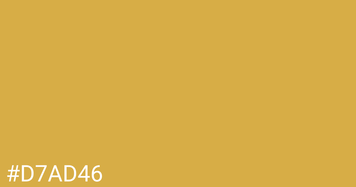 Hex color #d7ad46 graphic