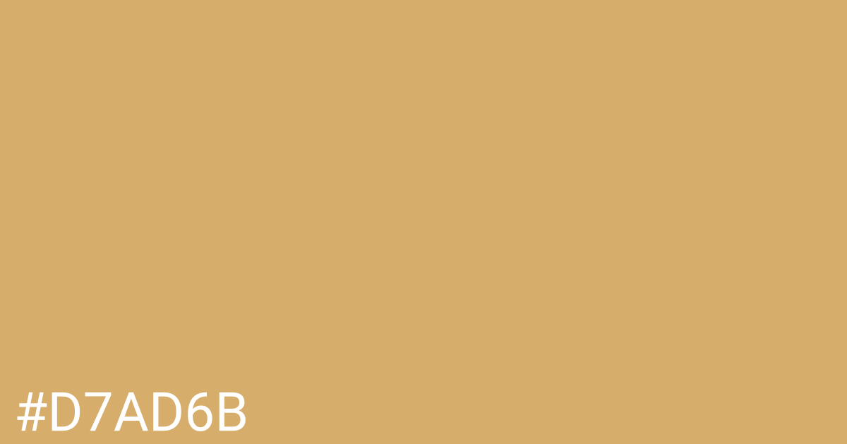 Hex color #d7ad6b graphic
