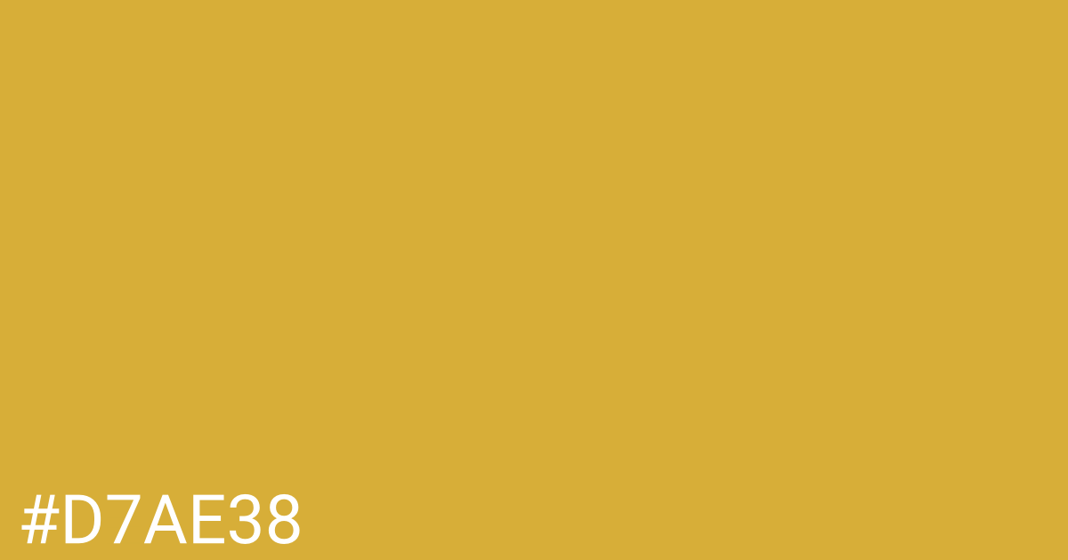 Hex color #d7ae38 graphic