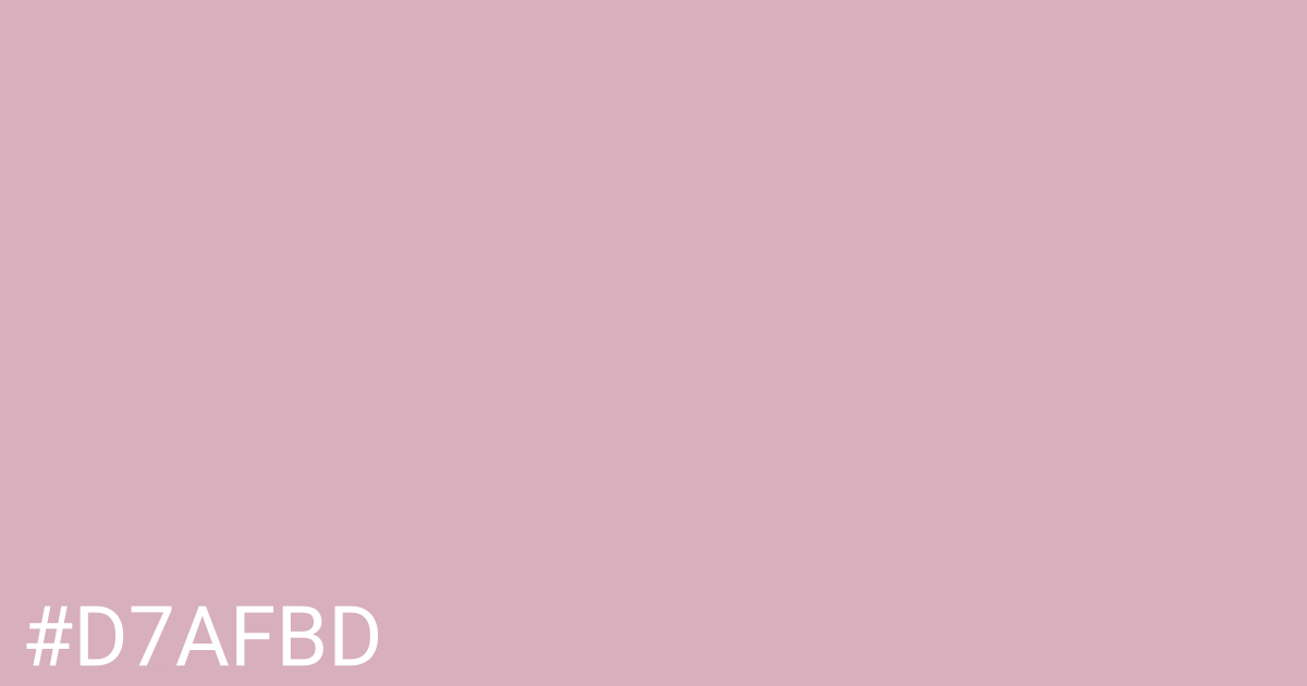 Hex color #d7afbd graphic
