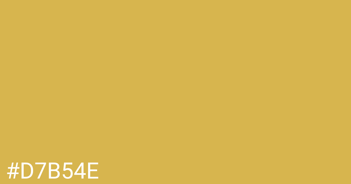 Hex color #d7b54e graphic