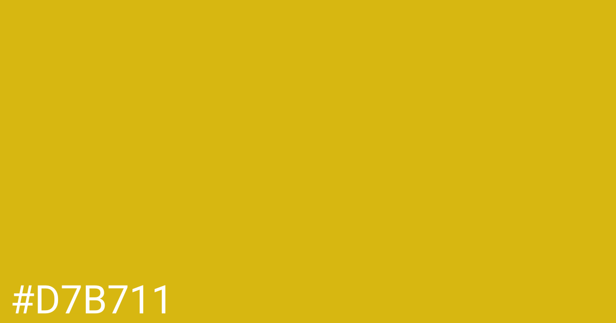 Hex color #d7b711 graphic