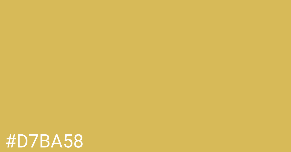 Hex color #d7ba58 graphic