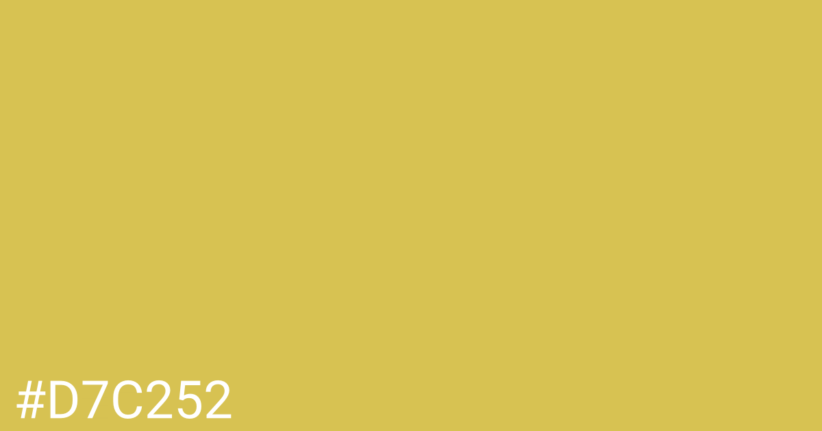 Hex color #d7c252 graphic