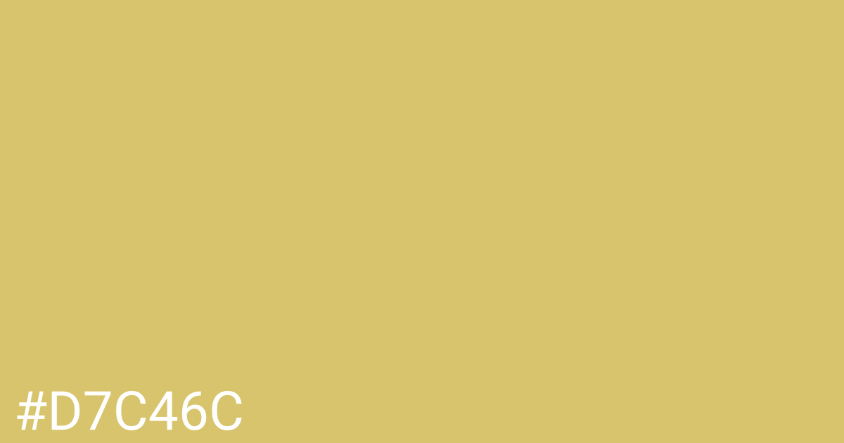 Hex color #d7c46c graphic