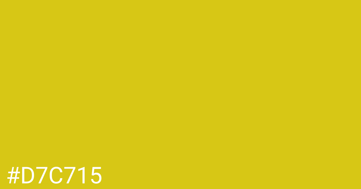 Hex color #d7c715 graphic