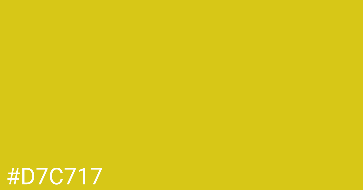 Hex color #d7c717 graphic