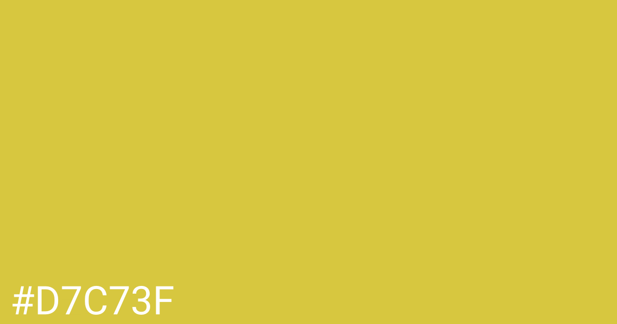 Hex color #d7c73f graphic