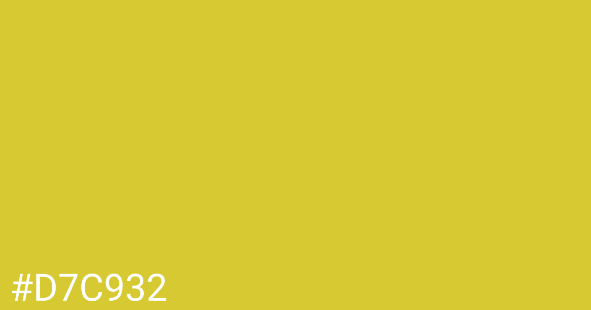 Hex color #d7c932 graphic