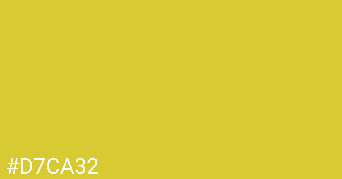 Hex color #d7ca32 graphic