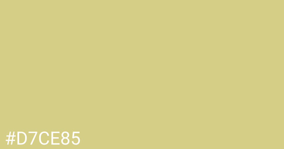 Hex color #d7ce85 graphic