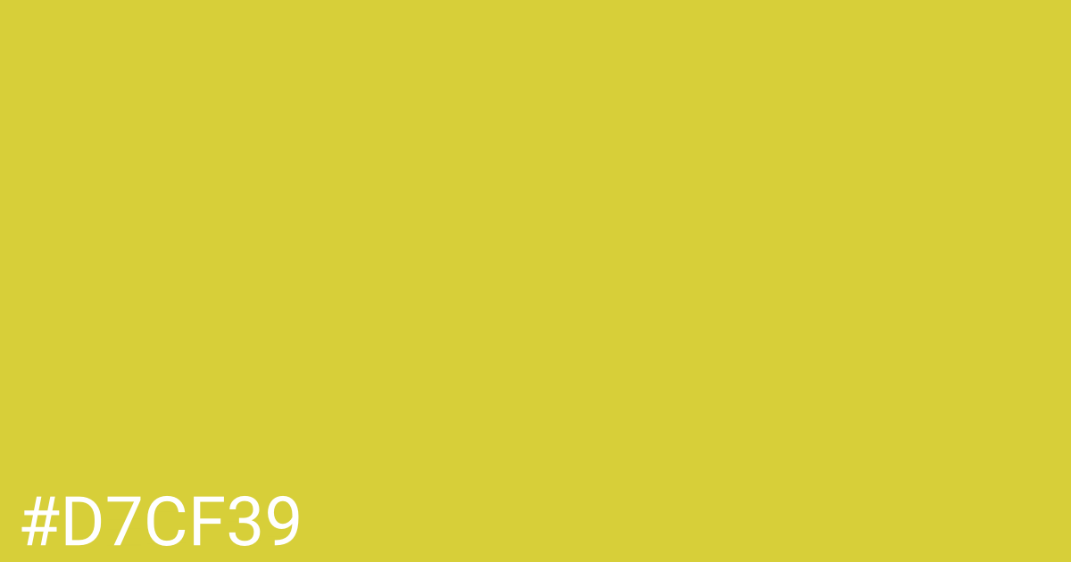 Hex color #d7cf39 graphic