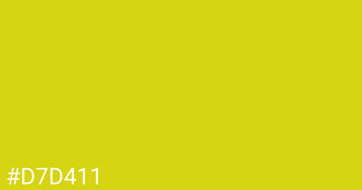Hex color #d7d411 graphic