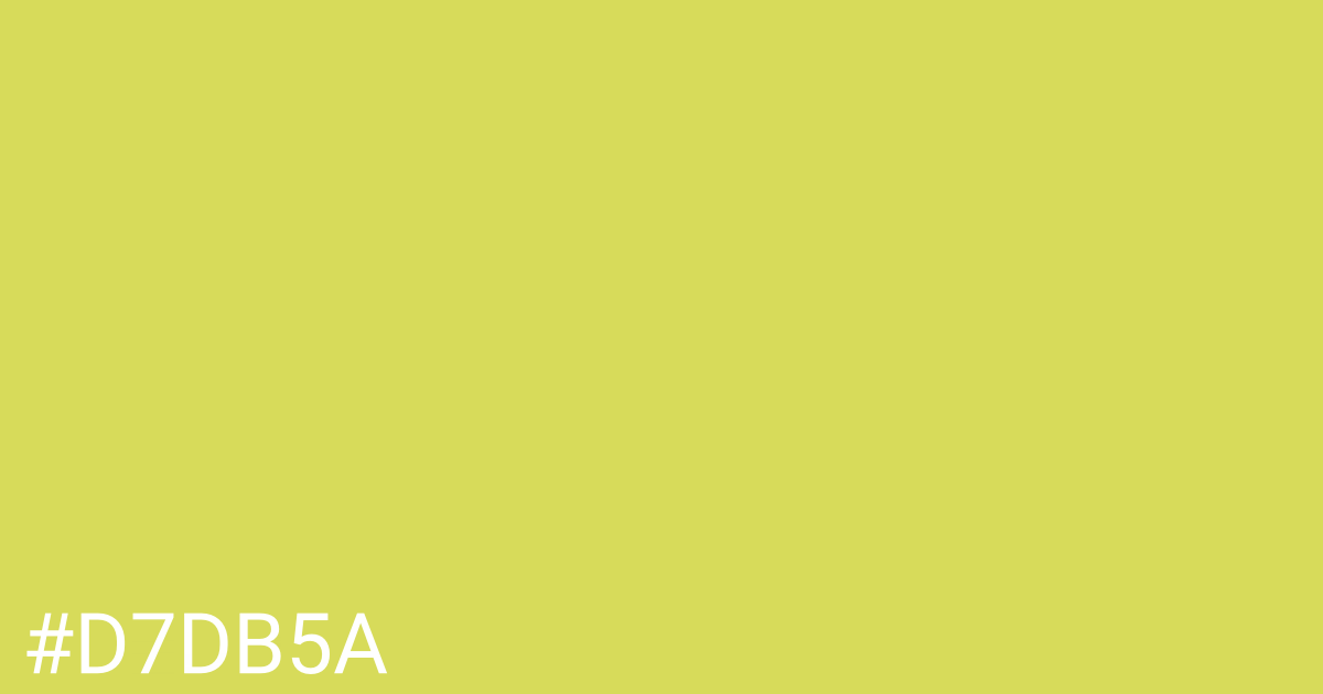 Hex color #d7db5a graphic