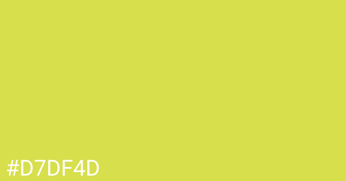Hex color #d7df4d graphic