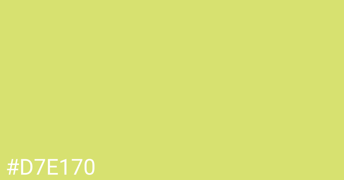 Hex color #d7e170 graphic