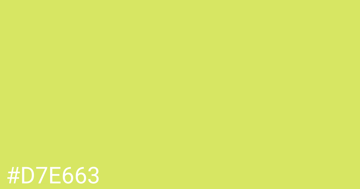 Hex color #d7e663 graphic